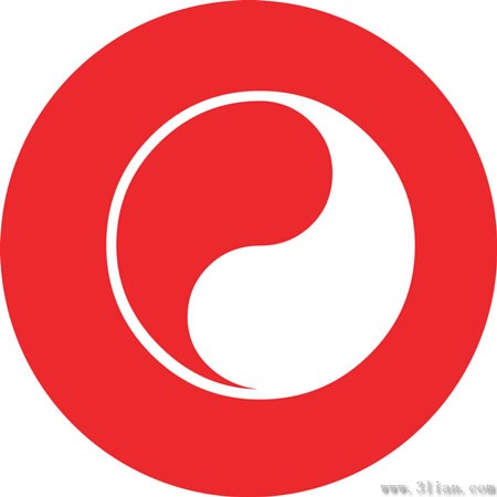 450x450 Red Tai Chi Logo Icon Vector Icon Free Vector Free Download