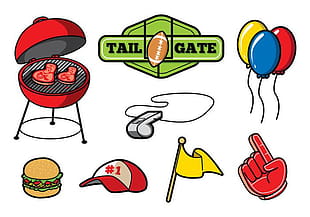 310x217 Tailgate Party Icon Set Free Graphics Uihere