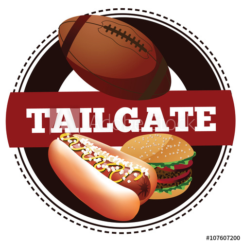500x500 American Football Tailgate Party Icon Vector
