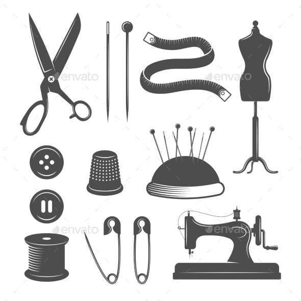 Tailor Icon Set 590x590 Tailor Icon Set