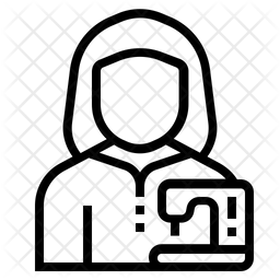 Tailor Icon Of Line Style 256x256 Tailor Icon Of Line Style