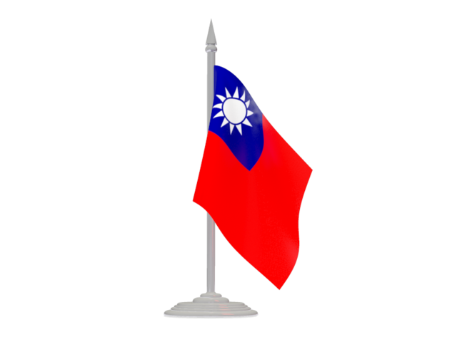 Flag With Flagpole Illustration Of Flag Of Taiwan 640x480 Flag With Flagpole Illustration Of Flag Of Taiwan