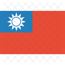 Taiwan Flag Icon Of Flat Style 256x256 Taiwan Flag Icon Of Flat Style