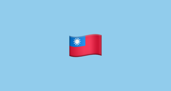 Flag For Taiwan Emoji 560x300 Flag For Taiwan Emoji