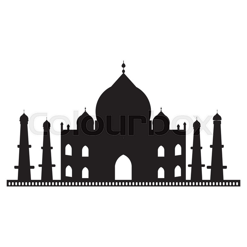 800x800 Taj Mahal Architecture Icon Vector Stock Vector Colourbox