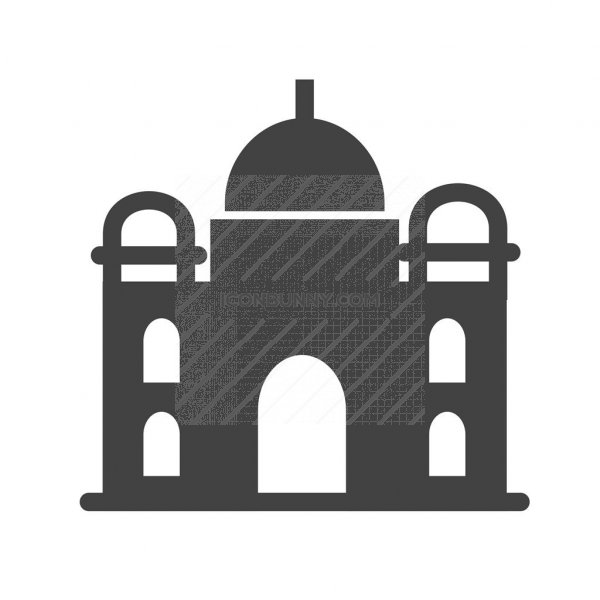 600x600 Taj Mahal Glyph Icon