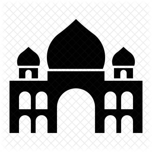 512x512 Taj Mahal Icon Of Glyph Style