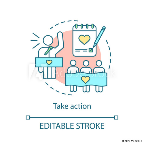 500x500 Take Action Concept Icon