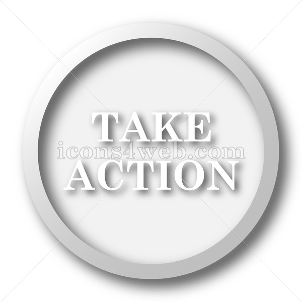 600x600 Take Action White Icon Take Action White Button
