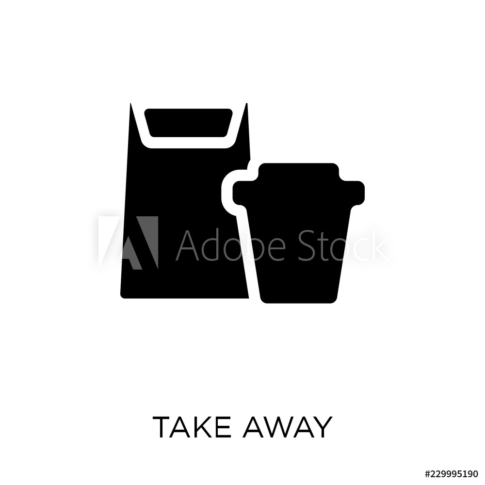 1000x1000 Fotografie, Obraz Take Away Icon Posters Cz