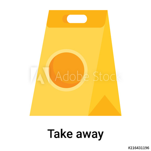 500x500 Take Away Icon Vector Sign And Symbol Isolated On White Background