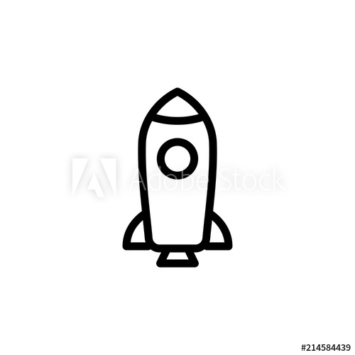 Rocket Space Ship Take Off Icon, Isolated Vector Illustration 500x500 Rocket Space Ship Take Off Icon, Isolated Vector Illustration
