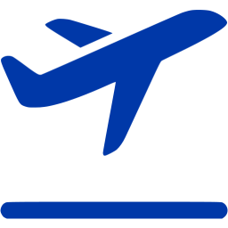 Royal Azure Blue Airplane Takeoff Icon 256x256 Royal Azure Blue Airplane Takeoff Icon
