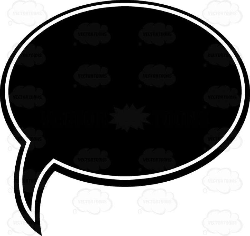 800x755 Talk Bubble Black And White Computer Icon