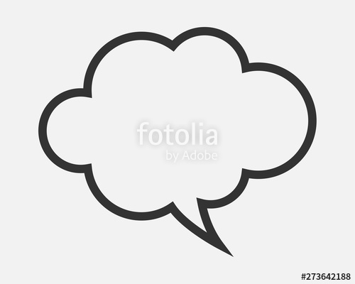 500x400 Talk Bubble Speech Icon Blank Empty Bubbles Vector Design