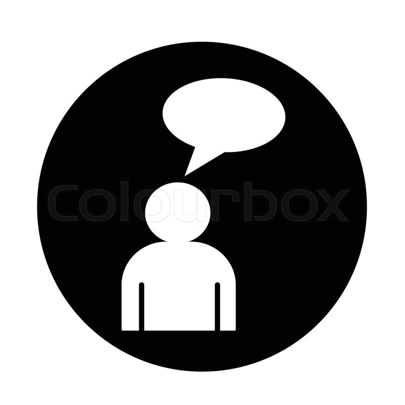 800x800 People Talk Icon Illustration Design Stock Vector Colourbox