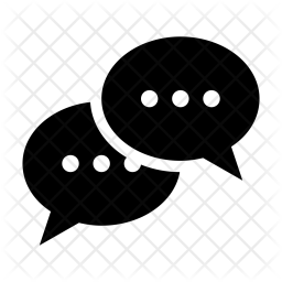 256x256 Talk Icon Of Glyph Style