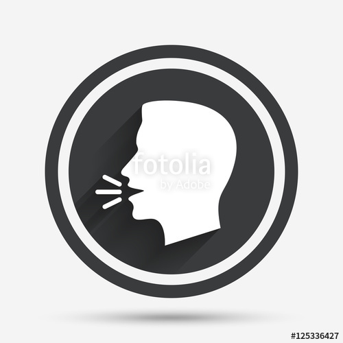 500x500 Talk Or Speak Icon Loud Noise Symbol Stock Image And Royalty