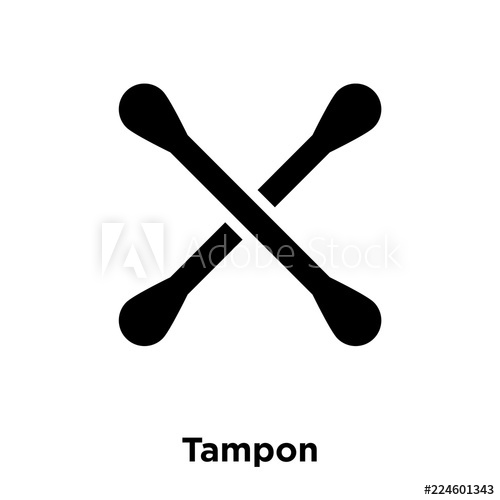 500x500 Tampon Icon Vector Isolated On White Background, Logo Concept