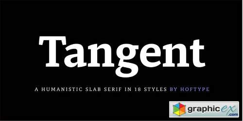 500x250 Tangent Font Family