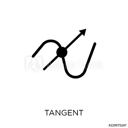 500x500 Tangent Icon Tangent Symbol Design From Analytics Collection
