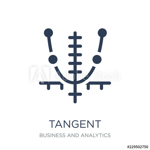 500x500 Tangent Icon Trendy Flat Vector Tangent Icon On White Background