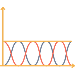 256x256 Wave, Waves, Science, Sine, Cosine, Tangent, Electroid Icon