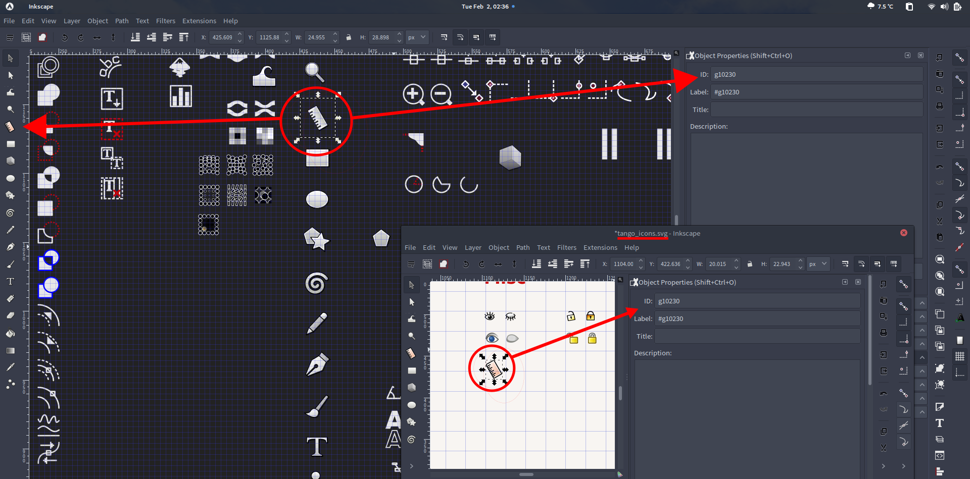 1920x949 Installed A Custom Icon Theme, But It's Missing The Ruler Icon I