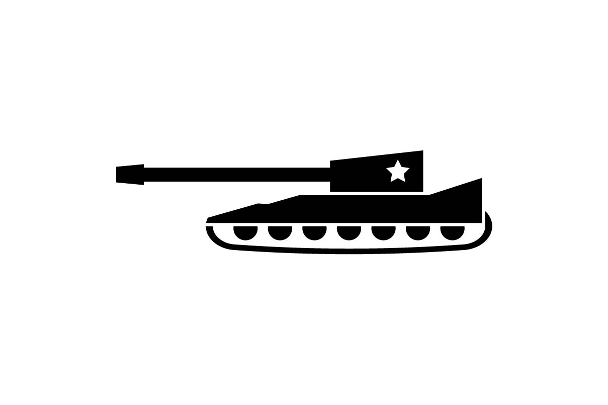 1209x805 Military Tank Icon Graphic