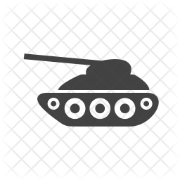 256x256 Tank Icon Of Glyph Style