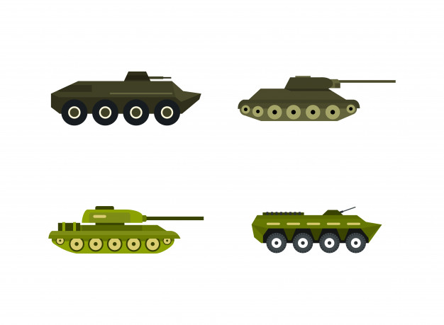 626x459 Tank Icon Set Flat Set Of Tank Vector Icons Collection Isolated