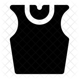 256x256 Tank Top Icon Of Glyph Style
