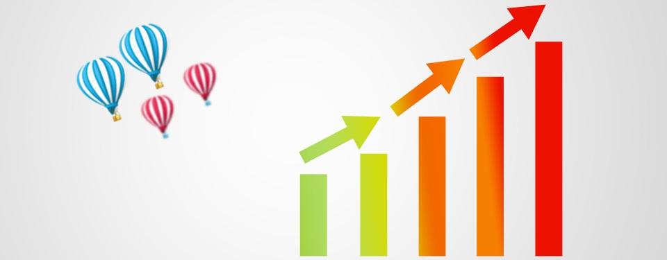 960x375 Taobao Icon Arrow Ladder Gray Balloon Ray Cartoon Poster