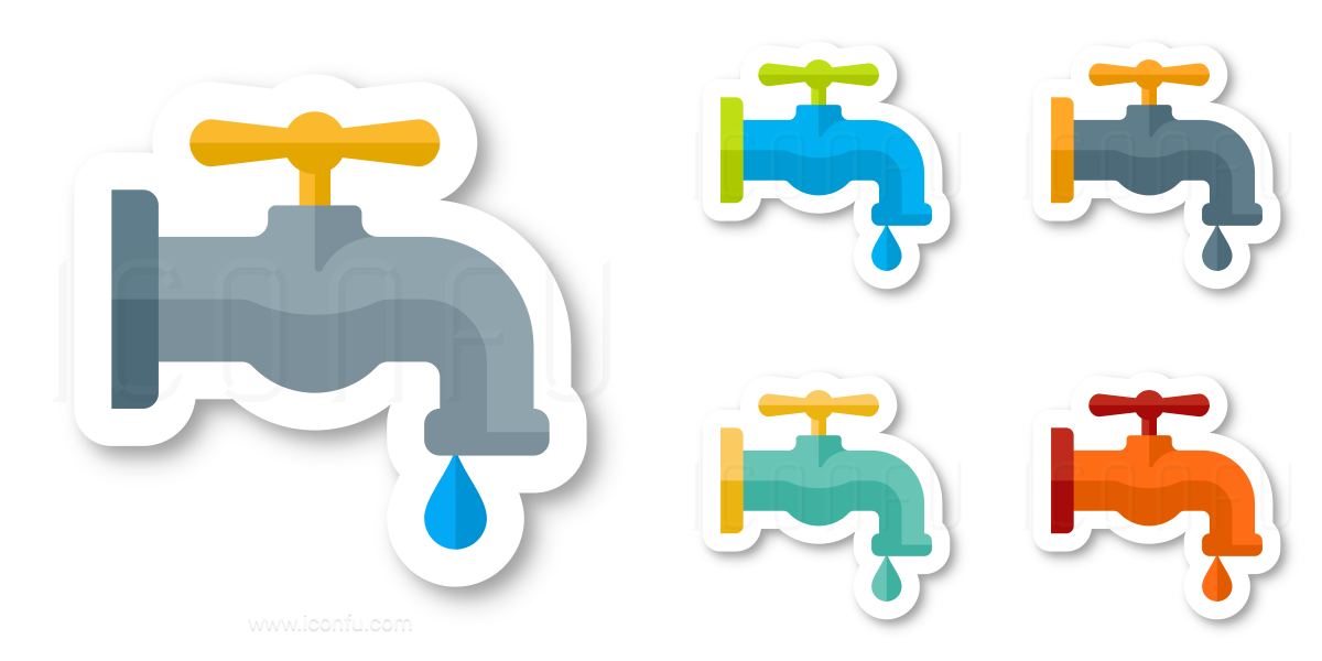1200x600 Water Tap Icon