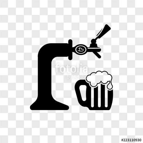 500x500 Beer Tap Icons Isolated On Transparent Background Modern