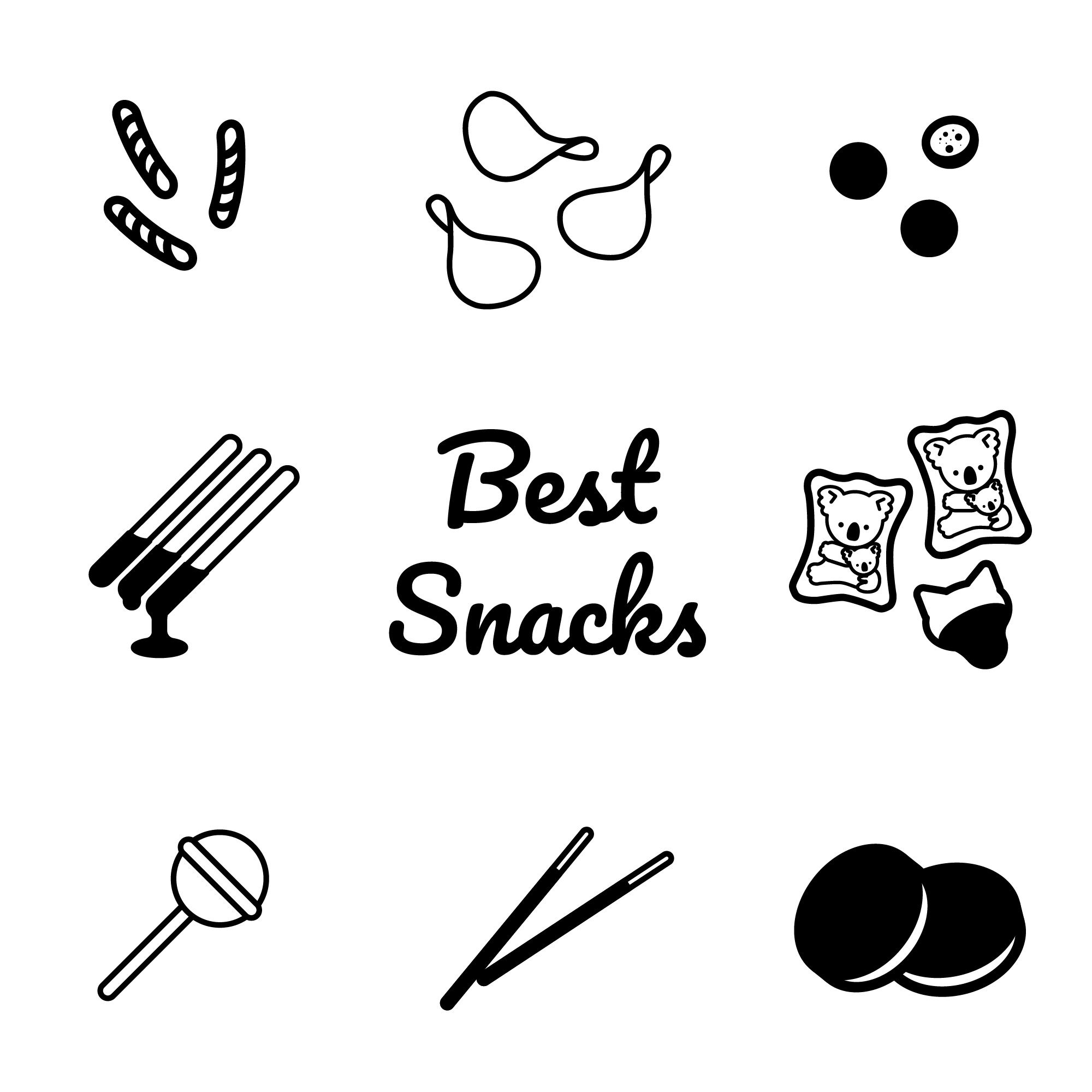 2000x2000 Snacks Icons