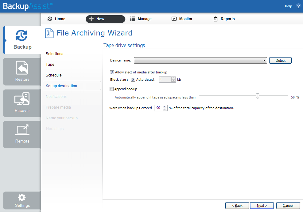 987x693 Tape Backup Software Backupassist