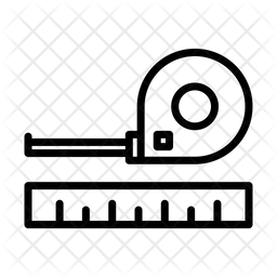 256x256 Measurement Tape Icon Of Line Style