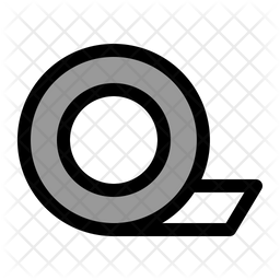 256x256 Tape Icon Of Colored Outline Style