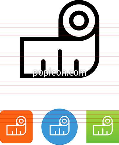 400x485 Vector Measuring Tape Icon