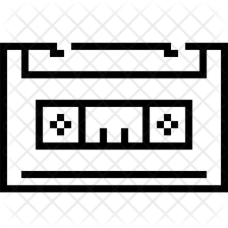256x256 Cassette Icon Of Line Style
