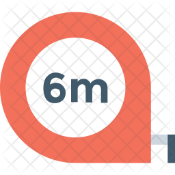 256x256 Tape Measure Icon Of Flat Style