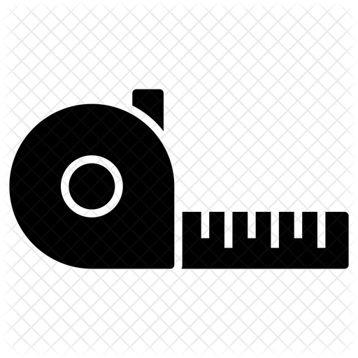 512x512 Tape Measure Icon Of Glyph Style