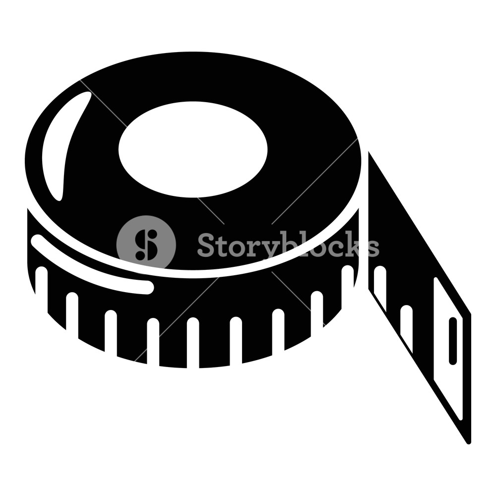 1000x1000 Tape Measure Icon Simple Illustration Of Tape Measure Vector Icon