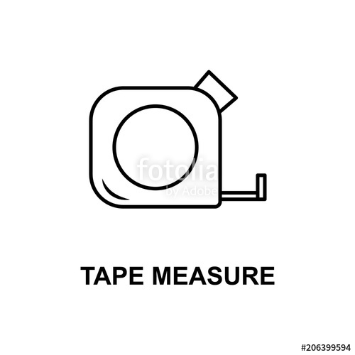 500x500 Tape Measure Icon Element Of Measuring Instruments Icon With Name