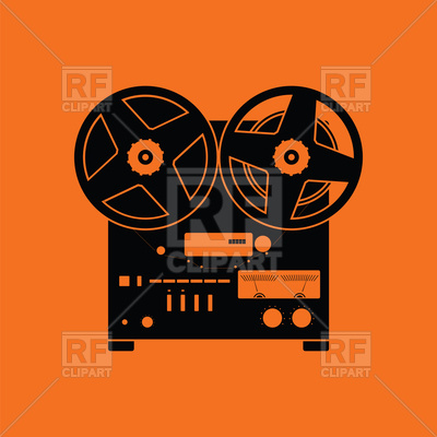 400x400 Reel Tape Recorder Icon Vector Image Of Signs, Symbols, Maps
