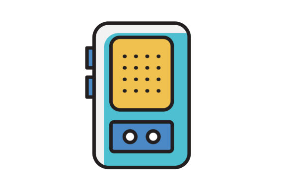 580x386 Tape Recorder Icon Graphic