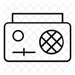 256x256 Tape Recorder Icon Of Line Style