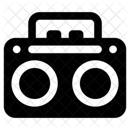 256x256 Tape Recorder Icon Of Glyph Style