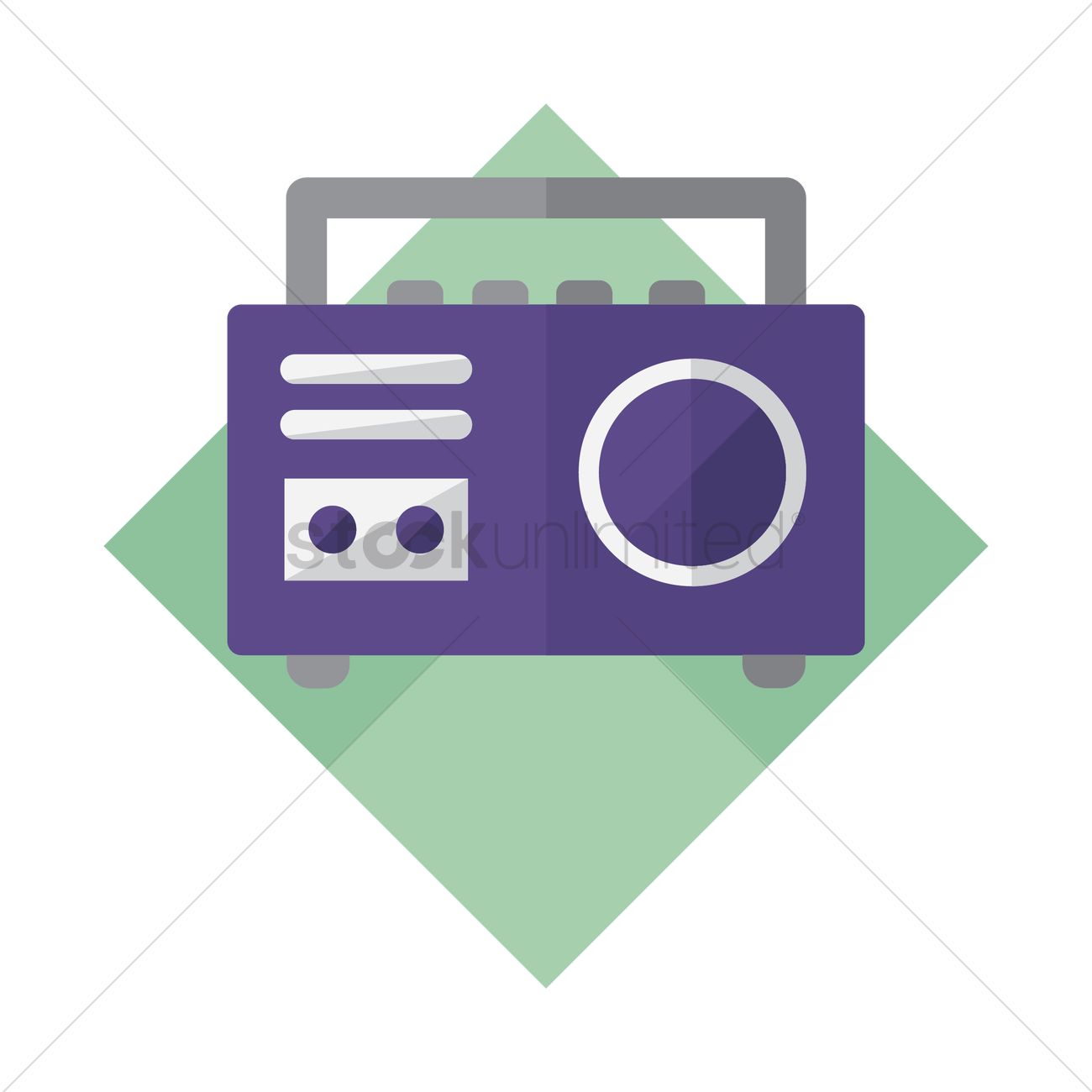 1300x1300 Tape Recorder Icon Vector Image